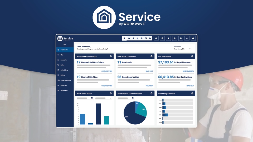 screenshot of WorkWave Service